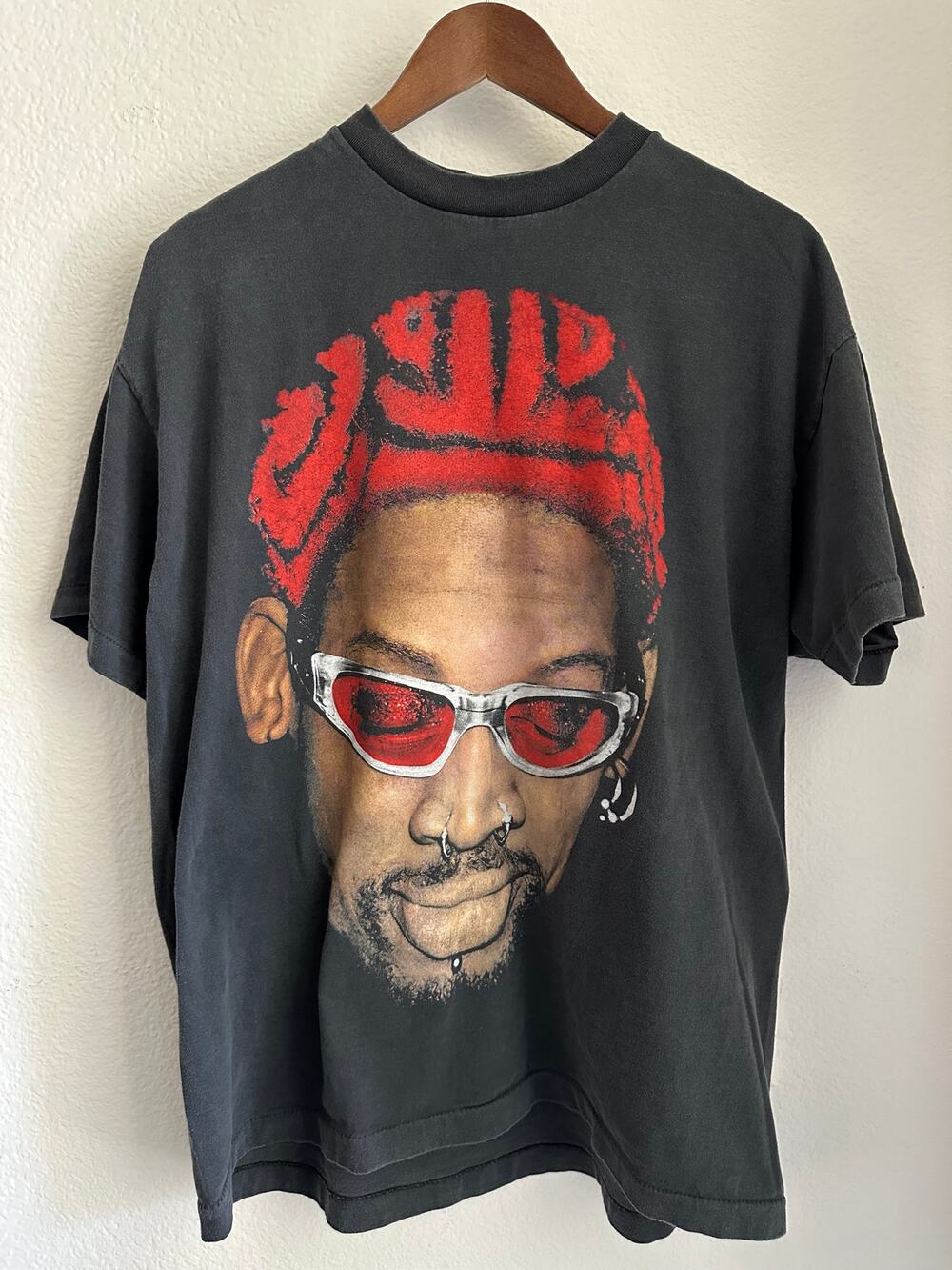 Dennis Rodman Vintage Reprint Single Stitch T-shirt Changes Tag